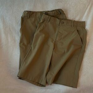 2 pair Old Navy dri-fit khaki shorts 14 slim